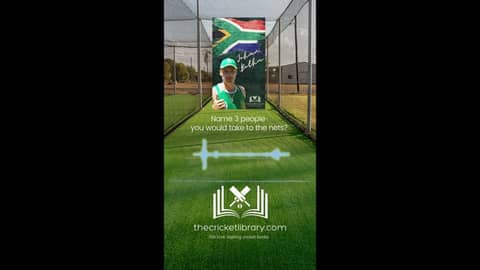 Johan Botha Selects His Dream Cricket Net Session