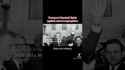 Thurgood Marshall fights public school segregation #shorts #onemichistory Thurgood Marshall fights public school segregation #shorts #onemichistory