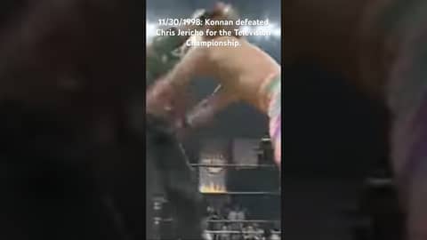 11/30/1998: Konnan defeated Chris Jericho for the Television Championship.