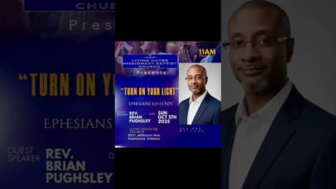 Living Water Missionary Baptist Church for Sunday October 5, 2025