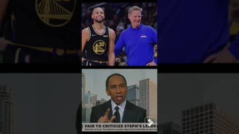 SAS QUESTIONS STEPH'S LEADERSHIP, PART 1... #nba #basketball #stephencurry  #stephenasmith #podcast