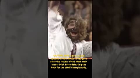 1/4/1999: WCW (LIVE) gave away the results of the WWF (taped) main event- Mankind winning the title.