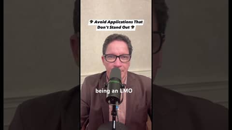 🎓 Avoid being an “LMO” — Like Many Others! Stand out, tell your story, be YOU. 💡