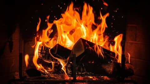 Fireplace White Noise 🔥 Crackling Fire & Burning Logs | Relaxing Fireplace Sounds 24/7