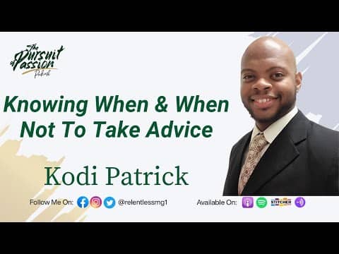 Knowing When & When Not To Take Advice