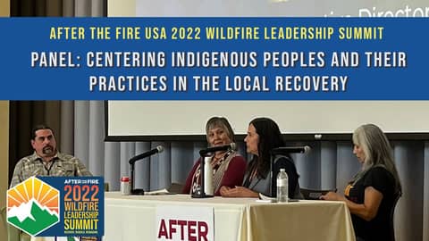 PANEL Centering Indigenous Peoples and their Practices in the Local Recovery