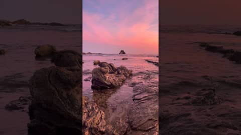 Take a Moment to Relax With Soft Waves at Sunset