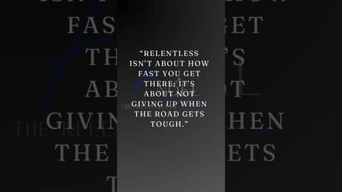 Success isn’t about how fast—it’s about never stopping. Stay the course! #KeepPushing #GrowthMindset