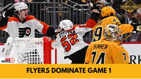 Flyers dominate Penguins in game one win 3-2