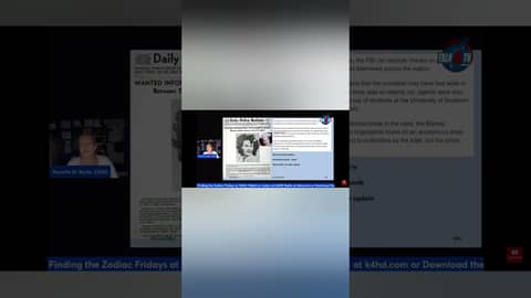 Nanette Barto discusses the Zodiac killer