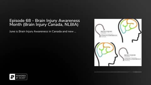 Episode 68 - Brain Injury Awareness Month (Brain Injury Canada, NLBIA)
