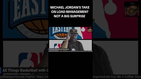 MJ'S TAKE ON LOAD MANAGEMENT NOT A SURPRISE... #nba #basketball #michaeljordan #nbaonnbc #podcast