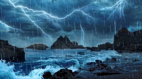 Need Rest? Fall Asleep with Thunderstorm & Ocean Waves