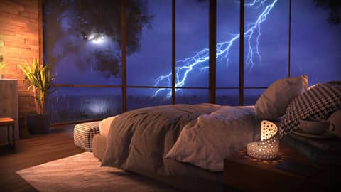 Fall Asleep to Relaxing Rain & Thunder Sounds 💤 ⛈️ 💤