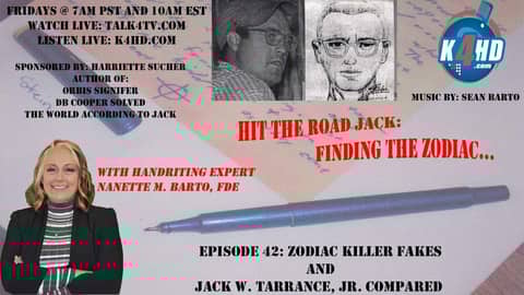 Zodiac Killer Fakes and Jack W. Tarrance, Jr. Compared