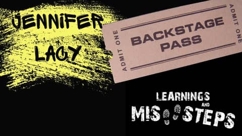 Jennifer Lacy Backstage pass