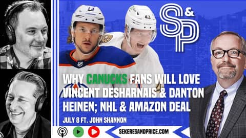 John Shannon on why #Canucks fans will love Vincent Desharnais; Amazon & NHL deal, streaming sports