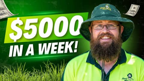 Made $5,000 in One Week With Jim's Mowing