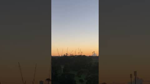 Sunrise on the morning of an SCG Test Match 🏏