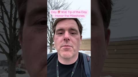 It’s #day100 of the #9thgradeexperience and remember to celebrate the #milestones of your first year