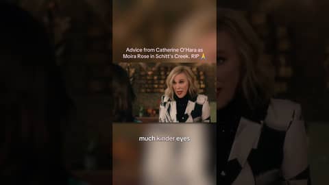 Advice from Catherine O’Hara as Moira Rose in Schitt’s Creek. RIP 🙏 #tv #comedy #catherineohara