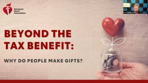 Wednesday Wellness Webinar # 3:  Beyond the tax advantage... Charitable giving considerations