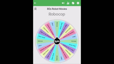 Spin The Wheel - 80s Robot Movies