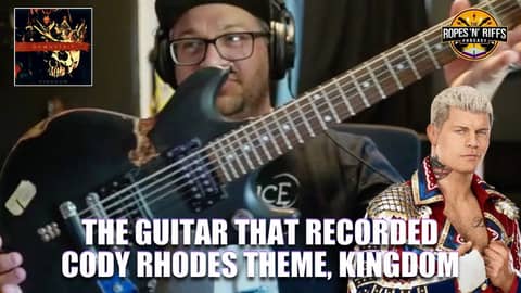 The Guitar That Recorded Cody Rhodes Theme, Kingdom with Downstait's Justin Call The Guitar That Recorded Cody Rhodes Theme, Kingdom with Downstait's Justin Call