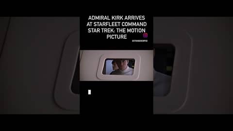 Admiral Kirk arrived at Starfleet Command and makes his film debut in Star Trek TMP #startrekpodcast