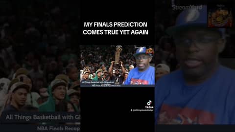 MY FINALS PREDICTION COMES TRUE... #nba #basketball #bostonceltics #nbachamps #dallasmavs #podcast