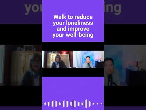 Walk to reduce your loneliness and improve your well-being #shorts