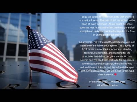 We will never forget. God bless America.