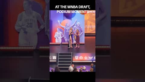 PODIUM MOMENTS AT THE WNBA DRAFT... #basketball #wnba #wnbadraft #podcast