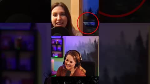 a ghost is haunting the pod (or just living in our camera?)  #podcast #paranormalactivity #spooky