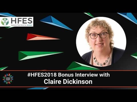 #HFES2018 Bonus Interview With Claire Dickinson
