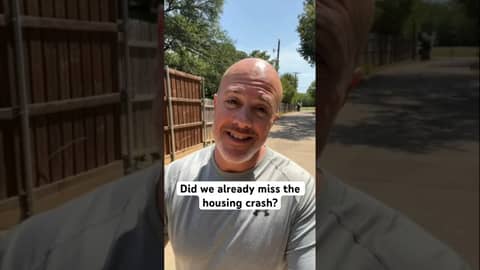 Did the hosing crash already come and go? #housingmarket #realestate #mortgage #homeprice