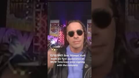 12/15/1997: Bret ‘Hitman’ Hart made his first appearance on WCW TV since signing with the company.