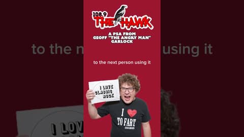 A PSA from Geoff “The Angry Man” Garlock #podcast #hawk #comedy