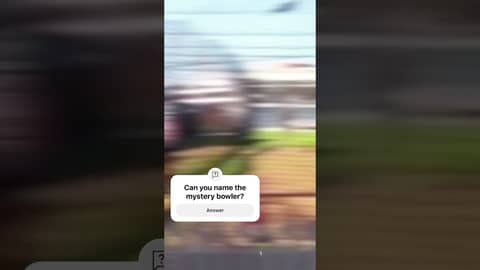 Can you name the mystery bowler at the SCG nets?