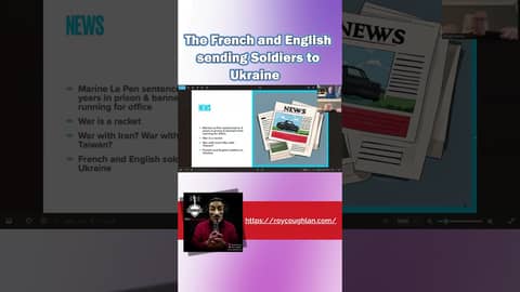 The French and English sending Soldiers to Ukraine