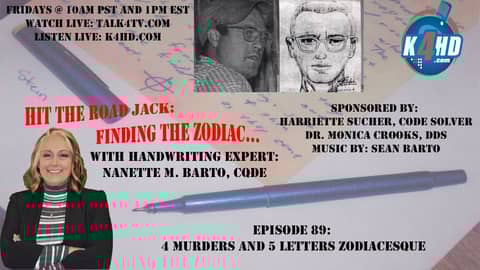 Episode 89: 4 Murders and 1 Letter Zodiacesque