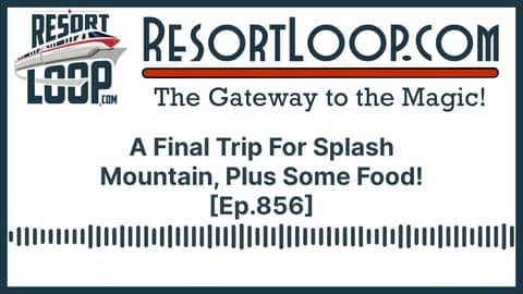 A Final Trip For Splash Mountain, Plus Some Food! [Ep.856]
