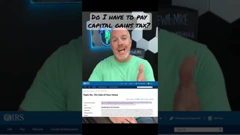 Do I have to pay capital gains tax when I sell my home? #capitalgaintax  #realestate #housingmarket