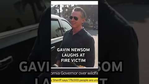 Gavin Newsom LAUGHS in the Face of Fire Victim