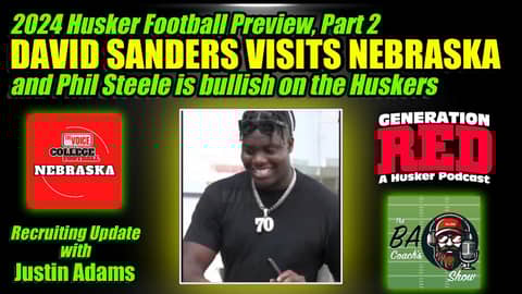 David Sanders Visits Nebraska & Phil Steele: Huskers to Make a Jump in 2024 | Generation Red 109 David Sanders Visits Nebraska & Phil Steele: Huskers to Make a Jump in 2024 | Generation Red 109