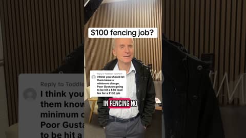$100 fencing job #jimsgroup #franchise #franchising #smallbusiness #fencing