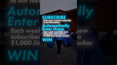 Join our mailing list and go into the weekly draw! #jimsgroup #franchise #franchising #smallbusiness