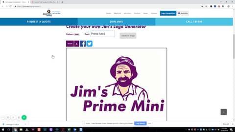 How to use the Jim's Group logo generator | #jimslogocomp | www.jims.net | 131 546 |