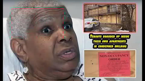 Tenants Boarded Up Inside Their Own Apartments In Condemned Building | Harvey, Illinois