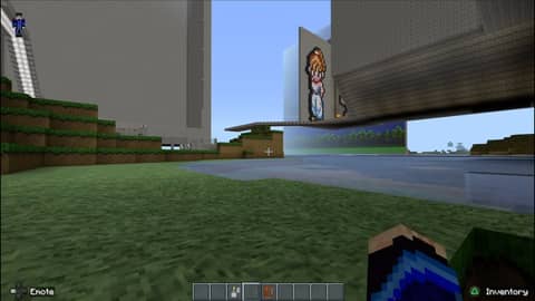 Retro Video Game Pixel Throwback - Minecraft